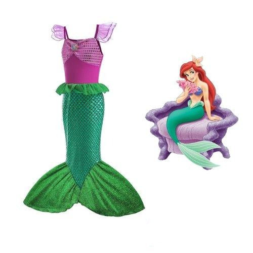 Ariel - Pequena Sereia Luxo - Fantasia Infantil - Princesas - Fantasia Infantil