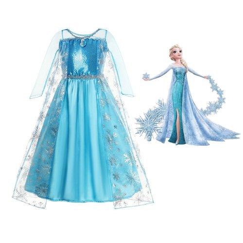 Elsa Frozen Luxo - Fantasia Infantil - Princesas - Fantasia Infantil